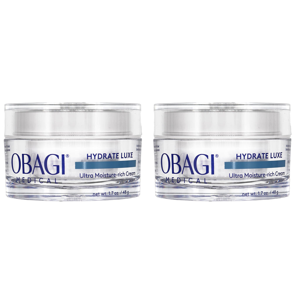 Obagi Hydrate Luxe, pot crème nuit avec texture-baume pour hydratation intensive.
