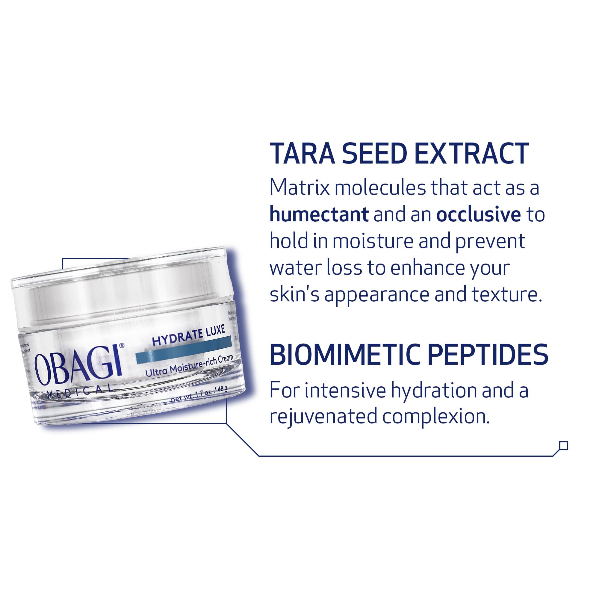 Obagi Hydrate Luxe – soin de nuit parfait pour un rituel calmant et réconfortant.
