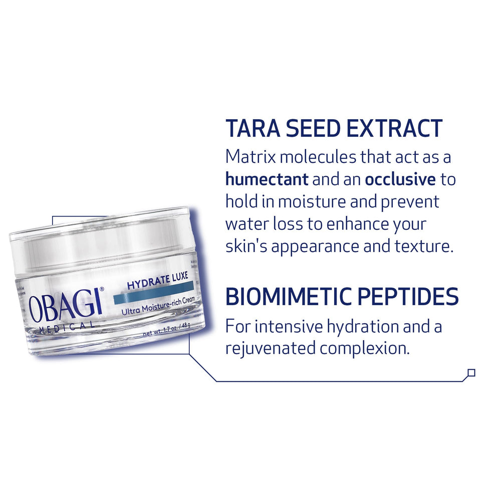Obagi Hydrate Luxe – soin de nuit parfait pour un rituel calmant et réconfortant.