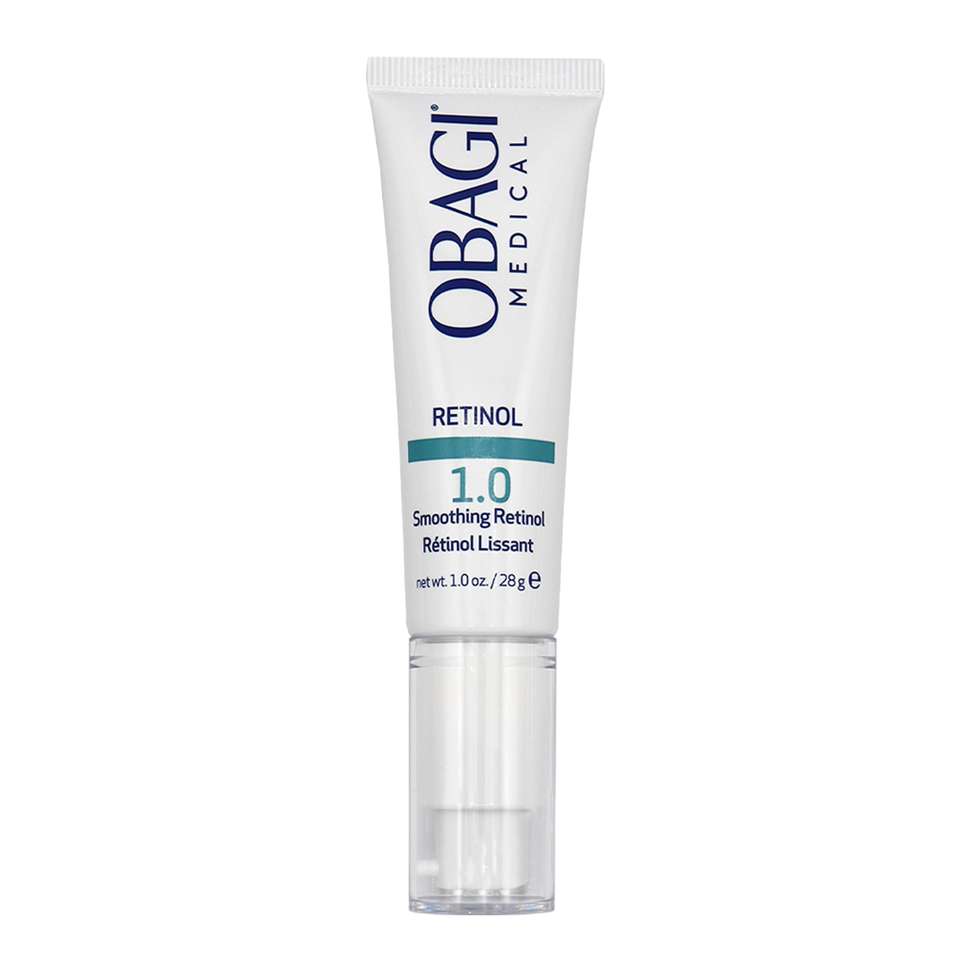 Obagi Medical Retinol 1.0 Crème, bouteille-pompe pratique pour application précise.