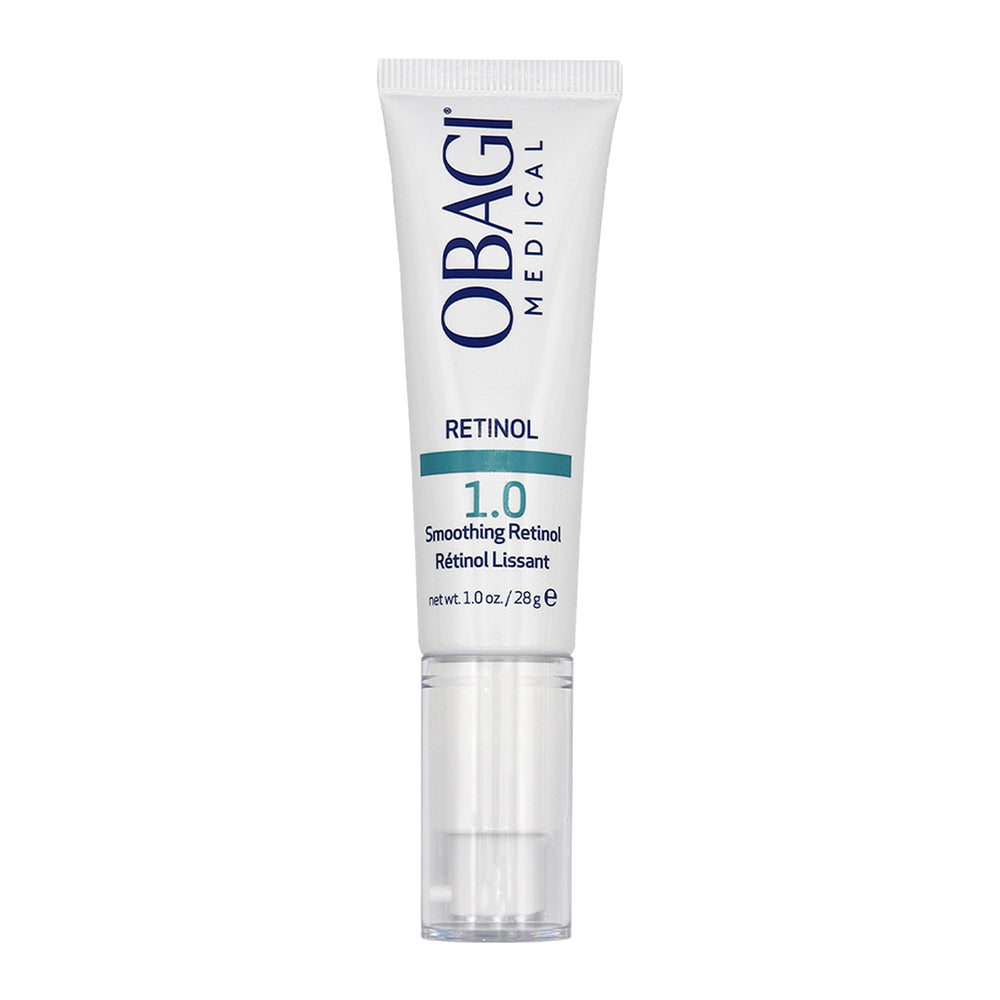 Obagi Medical Retinol 1.0 Crème, bouteille-pompe pratique pour application précise.