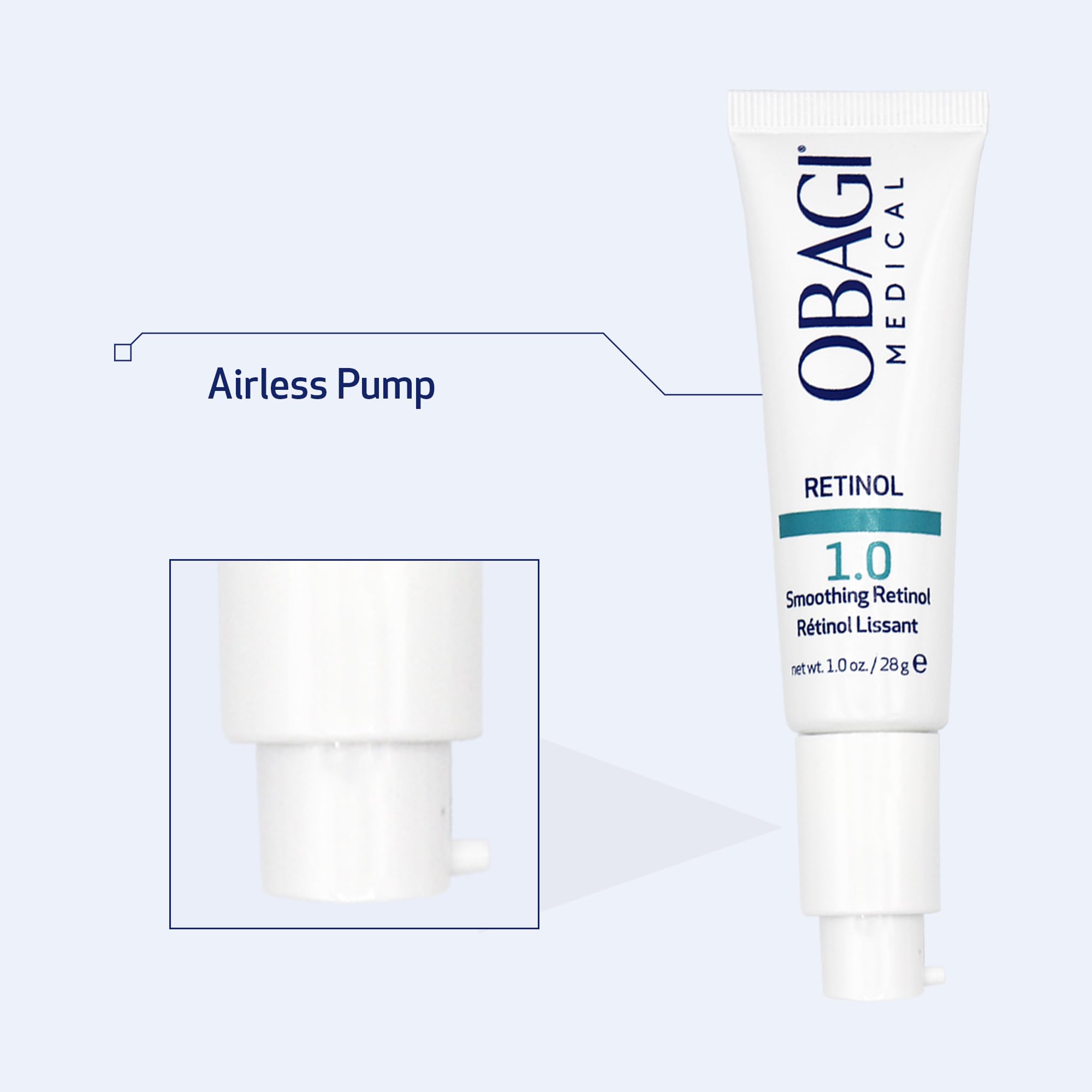Dose précise et contrôlée avec Obagi Retinol 1.0 Crème.