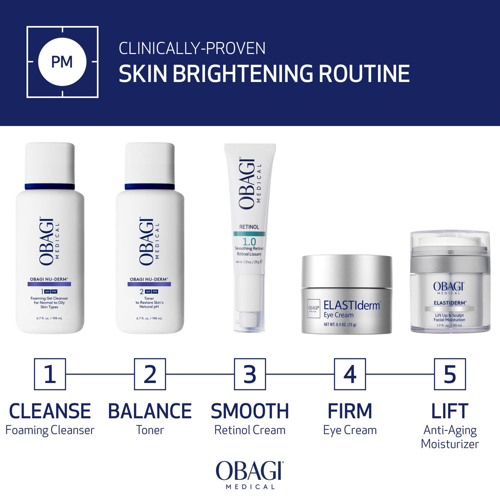 Flacon verre hygiénique et facile à manipuler pour Obagi Retinol 1.0 Crème.