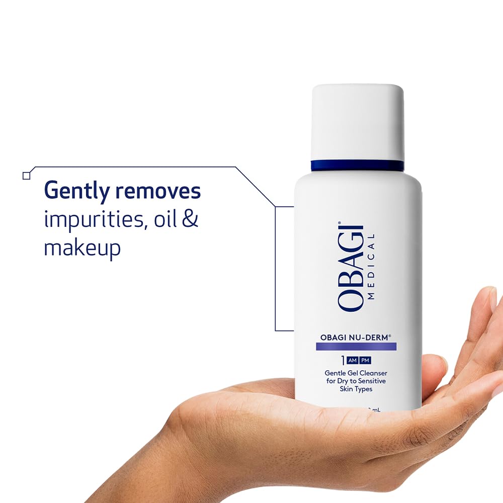 Bouteille Obagi Nu-Derm de 198 ml, format généreux.
