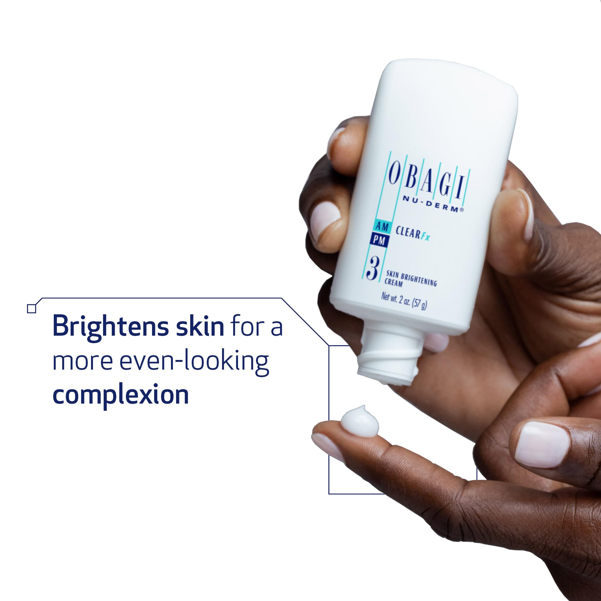 Obagi Nu-Derm Clear Fx creme-visage: texture onctueuse pour un teint lumineux.