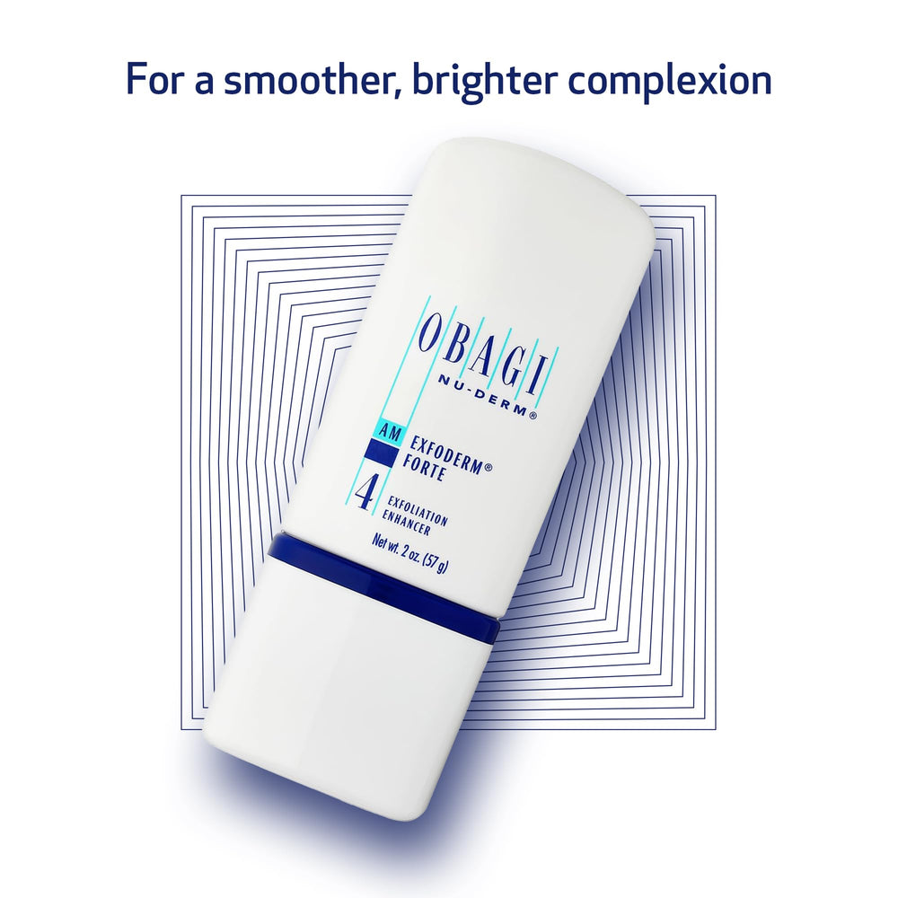 Obagi Nu-Derm Exfoderm Forte - Avant-après peau : peau visiblement plus lisse et lumineuse.