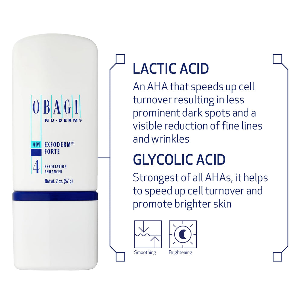 Obagi Nu-Derm Exfoderm Forte - Texture-lotion : texture légère qui pénètre sans film gras.