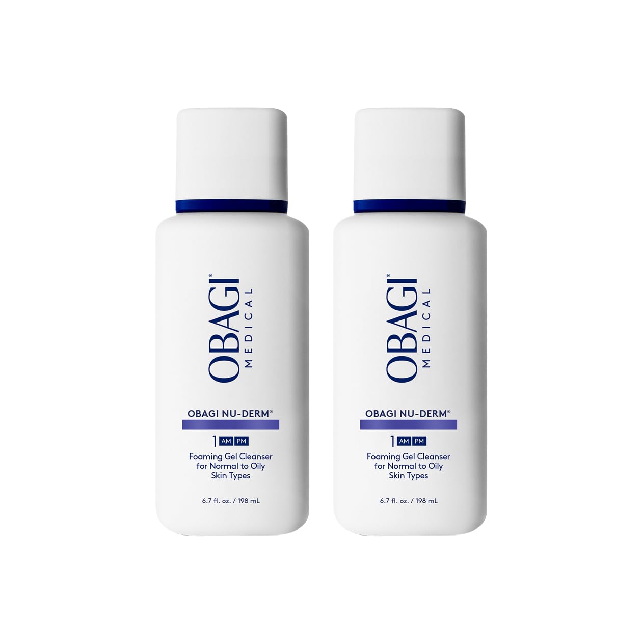 Obagi Nu-Derm Gel Moussant purifiant pour peau nette et purifiée.