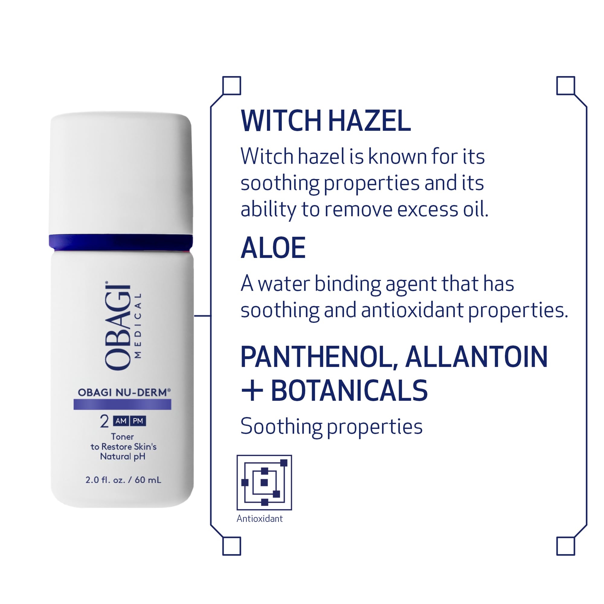 Obagi Nu-Derm Toner application sur coton pour peau propre et prête