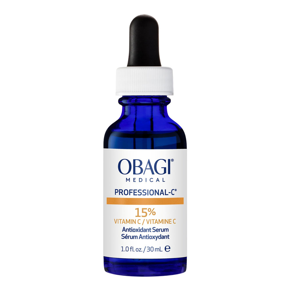 Sérum Obagi Professional-C 15 % – bouteille montrant l emballage et l étiquette