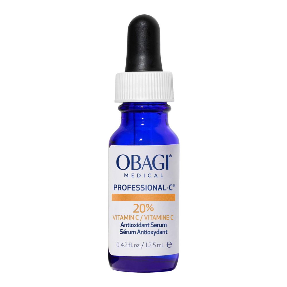 Sérum Obagi Professional-C 20% dans une bouteille lumineuse pour un teint plus éclatant