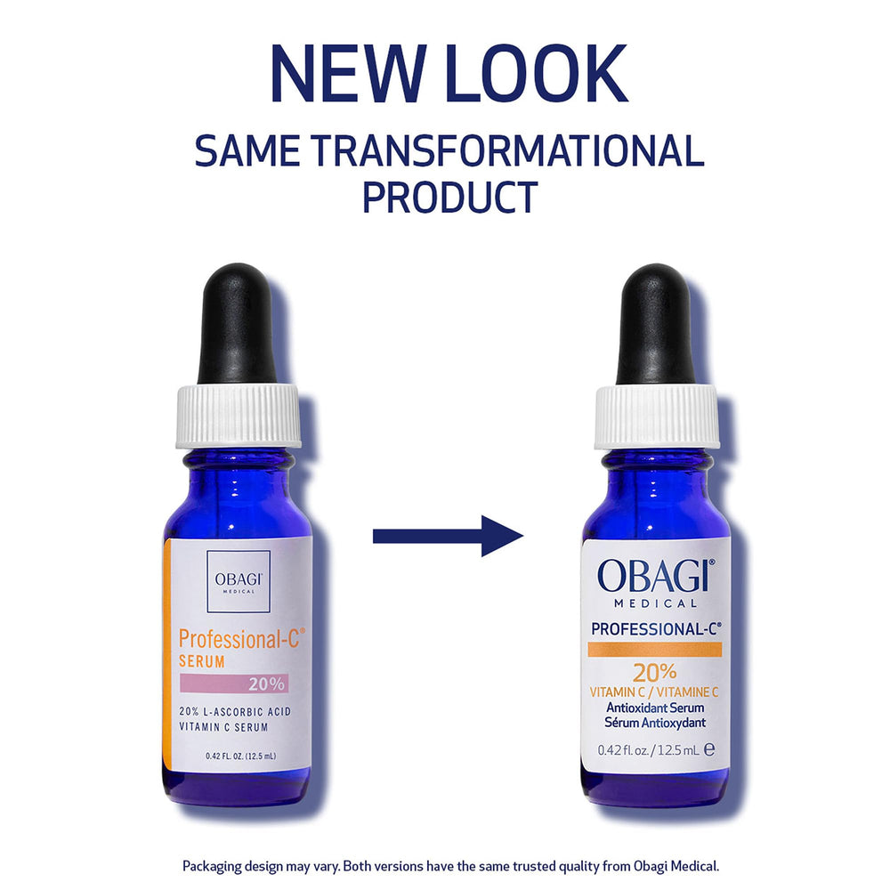 Flacon avec pompe du sérum Obagi Professional-C 20% pour une application précise