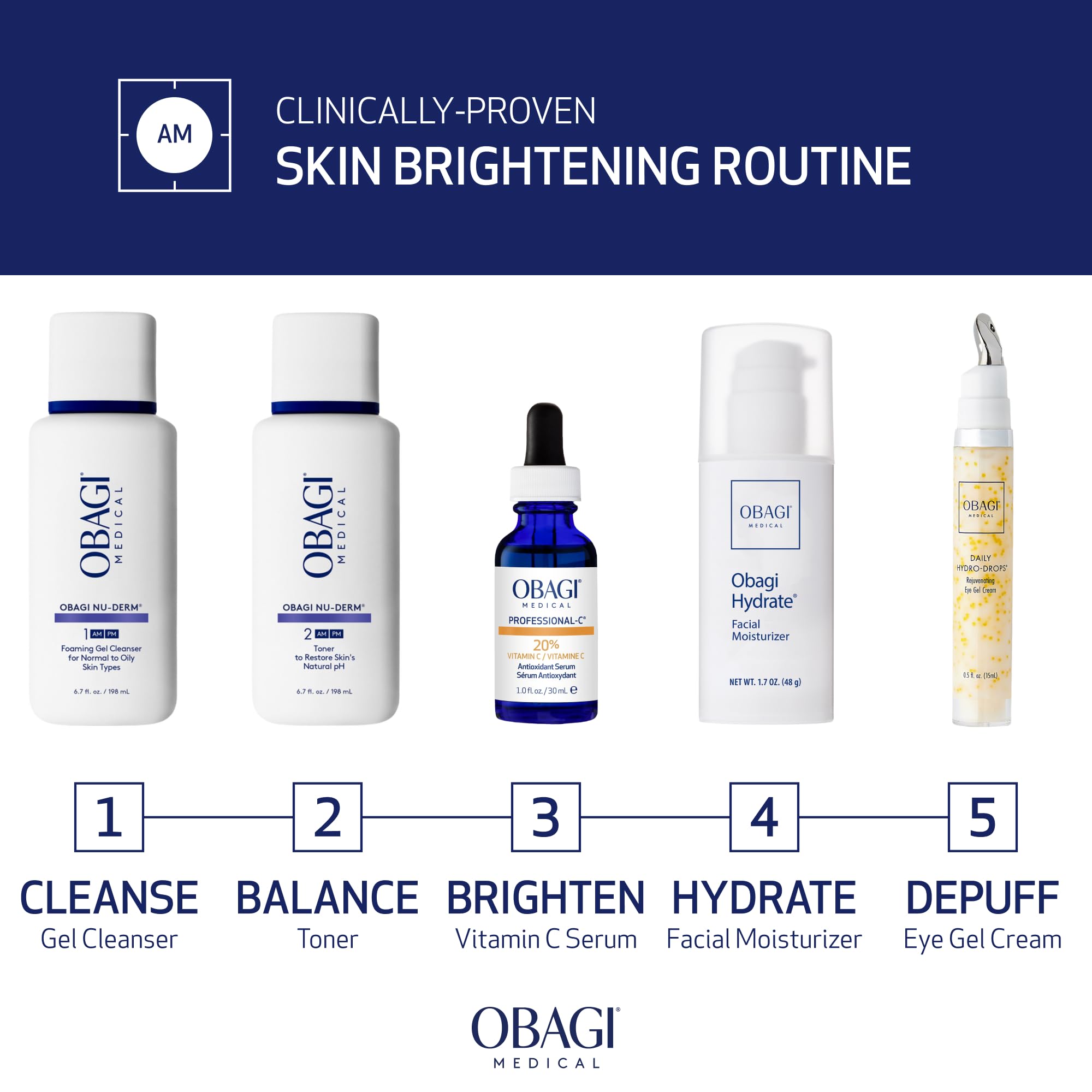 Teinte lumineuse suggérée par le sérum Obagi Professional-C 20%