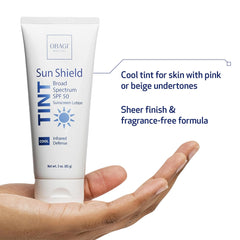 Sun Shield teinte froide: emballage élégant et pratique.