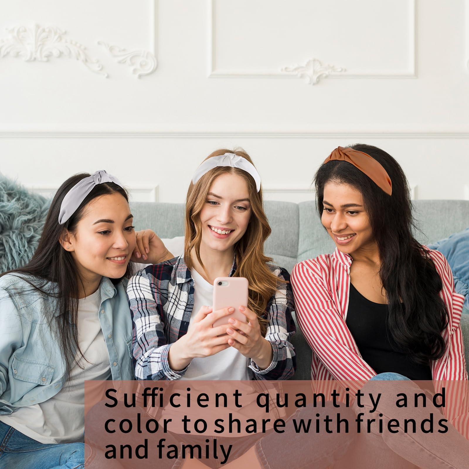 obeoby bandeau noué beige, complément discret pour tenues