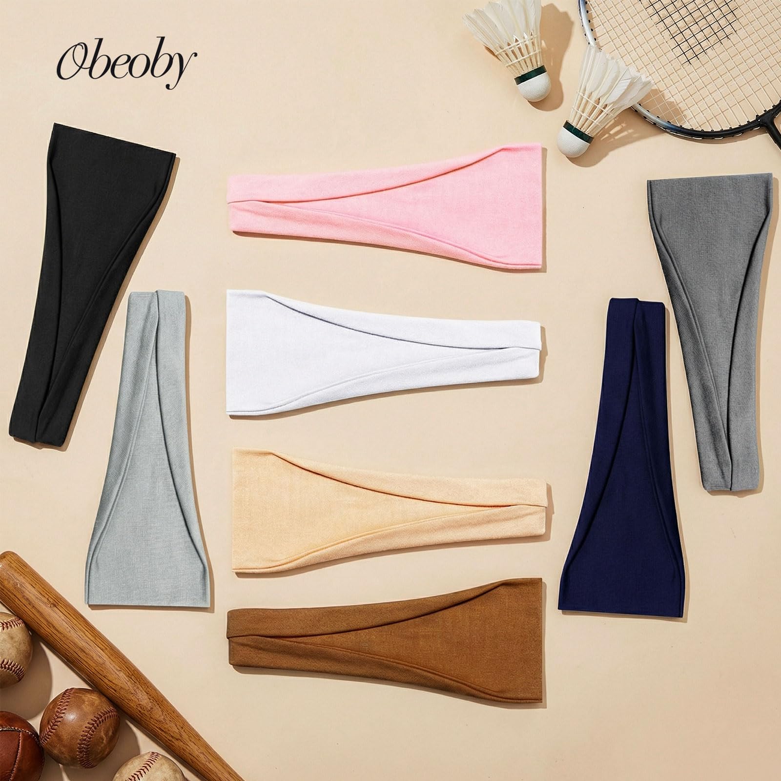 obeoby bandes sport stylisées, idéales pour yoga, course et activités quotidiennes