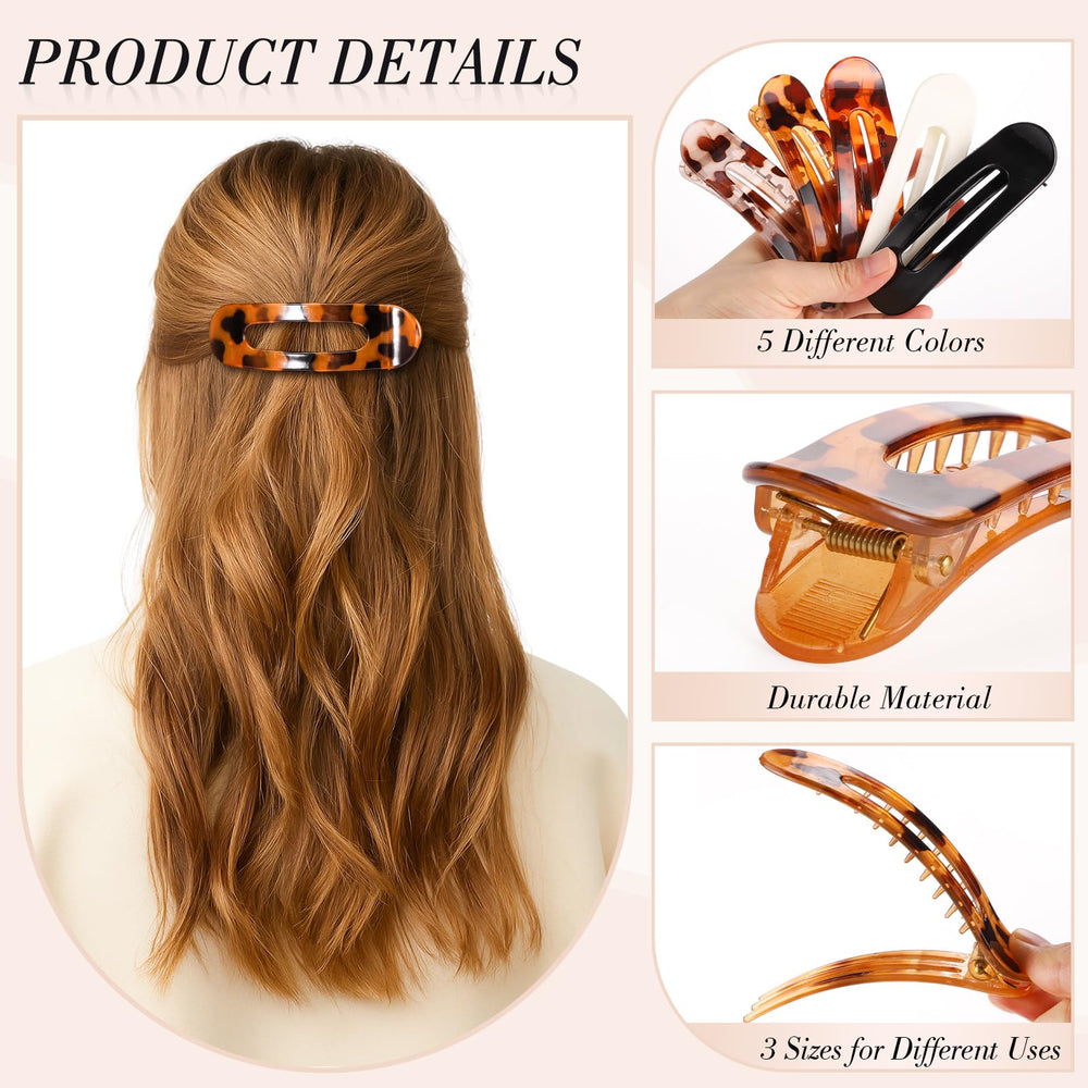 Barrette plate rose obeoby, pratique en voyage pour demi-queue.