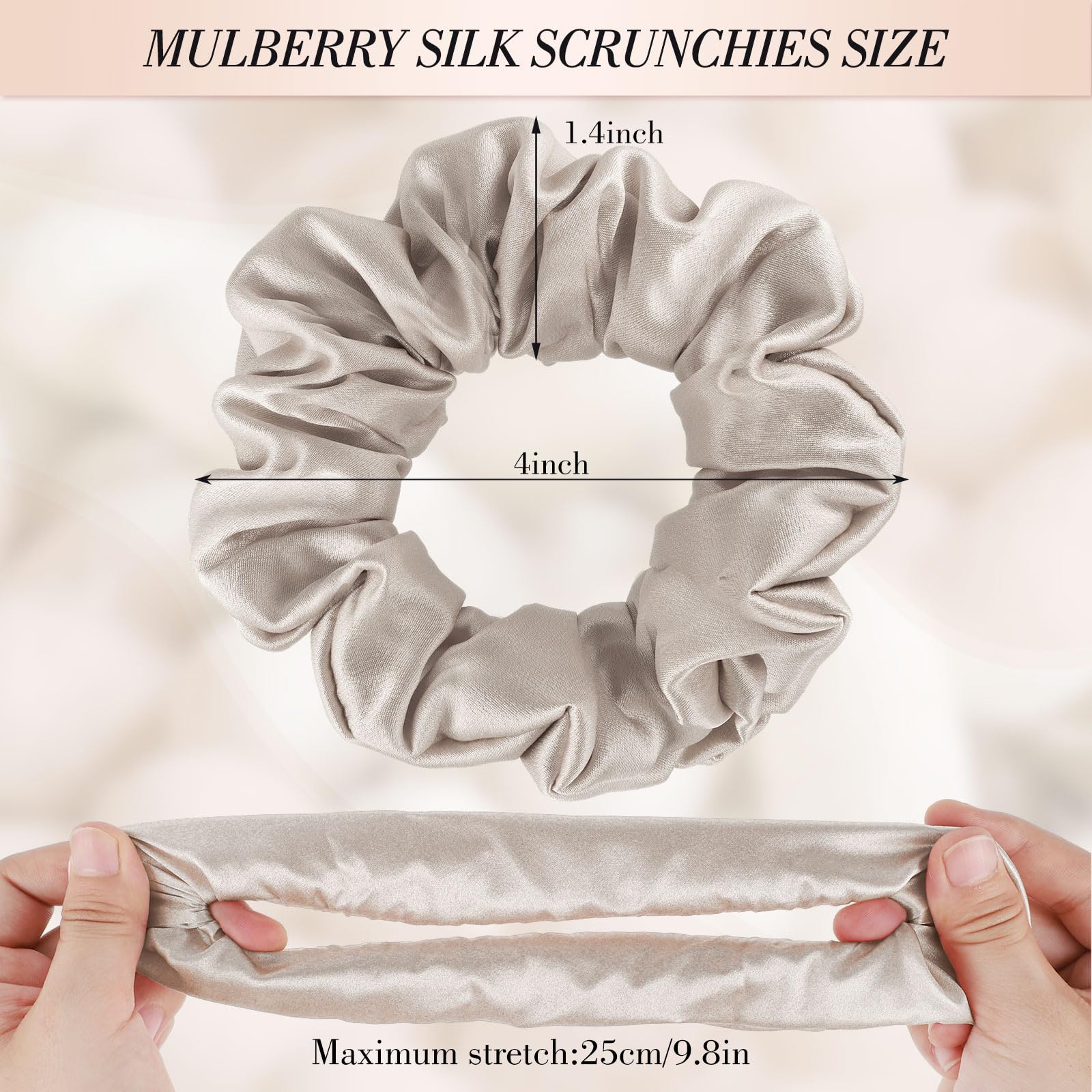 Obeoby chouchou en soie mulberry brun, idéal pour dormir