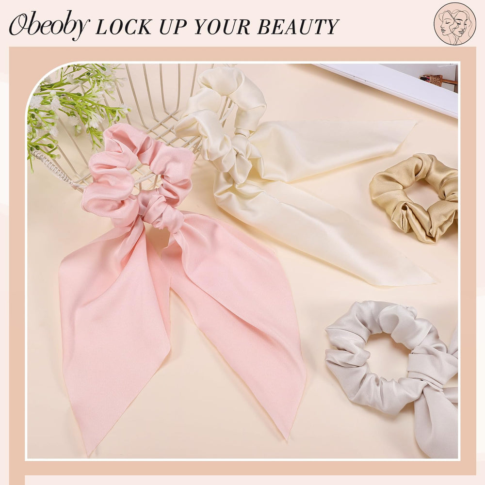Obeoby noeud satin violet, ambiance chic et polyvalence mode.