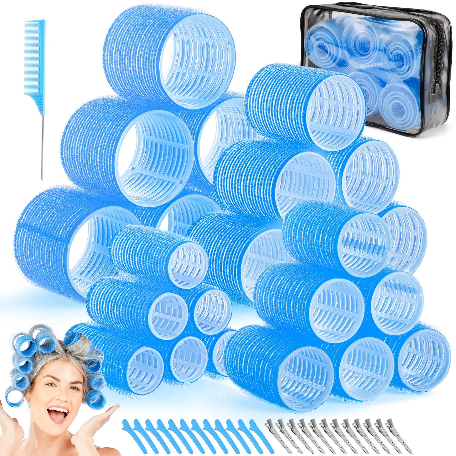 Rouleaux Obeoby 4 tailles pour styles variés sans chaleur