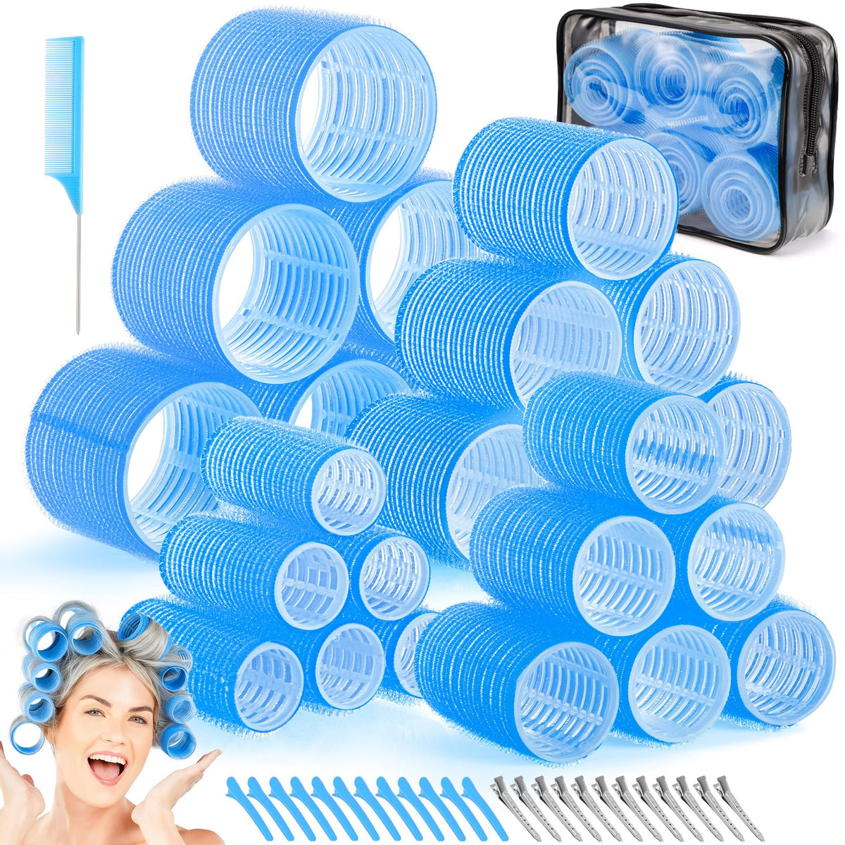 Rouleaux Obeoby 4 tailles pour styles variés sans chaleur
