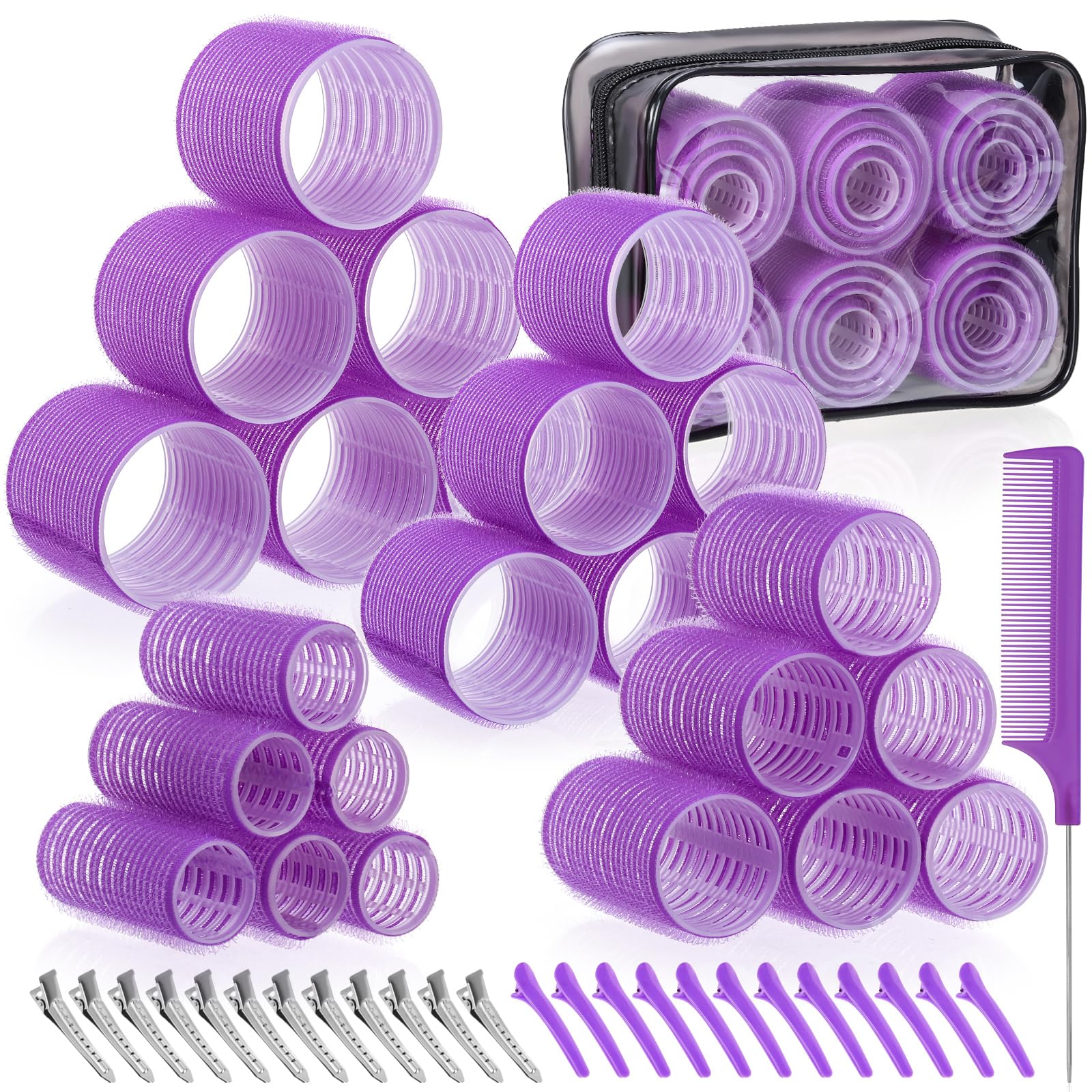 obeoby rouleaux cheveux 4 tailles ensemble polyvalent pour divers styles à domicile.