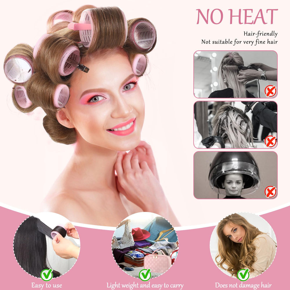 Rouleaux taille Jumbo pour des boucles marquées et volumineuses.