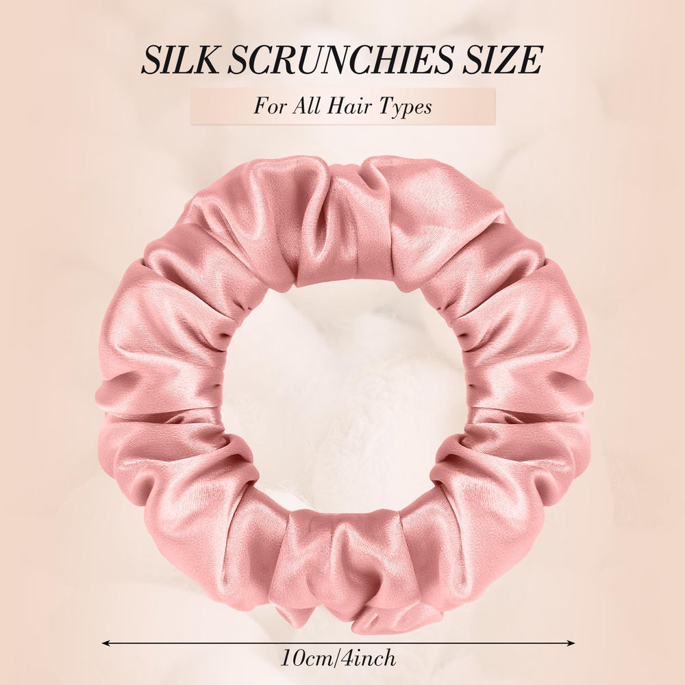 Surface lisse et satinée des scrunchies obeoby pour cheveux sans accrochage.