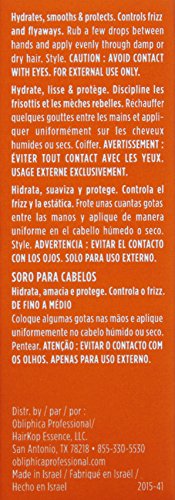 Protection des pointes et frisottis grâce au sérum Seaberry Obliphica Professional.