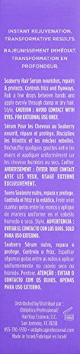 Obliphica Seaberry Sérum: premier plan des huiles oméga pour nourrir et fortifier les cheveux.