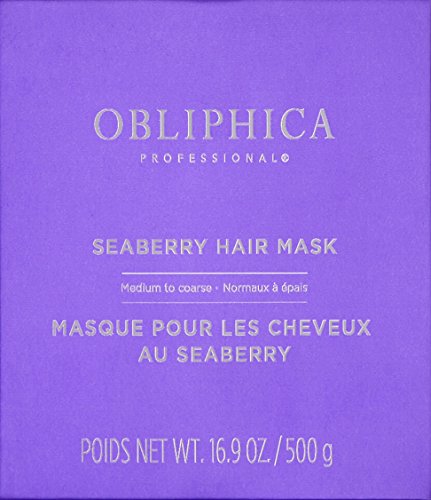 Obliphica Professional Masque Seaberry : application 3-4 minutes pour hydrater en profondeur.