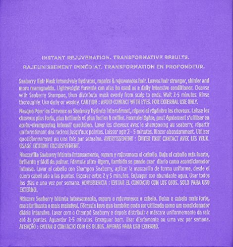 Obliphica Professional Masque Seaberry : conteneur pratique pour une routine capillaire.