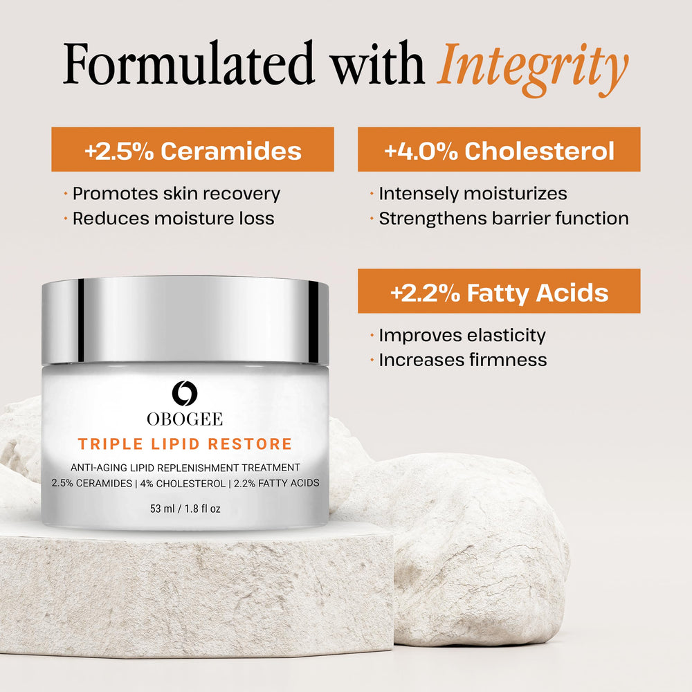 OBOGEE Crème Visage – application quotidienne sur le visage nourrit et assouplit.