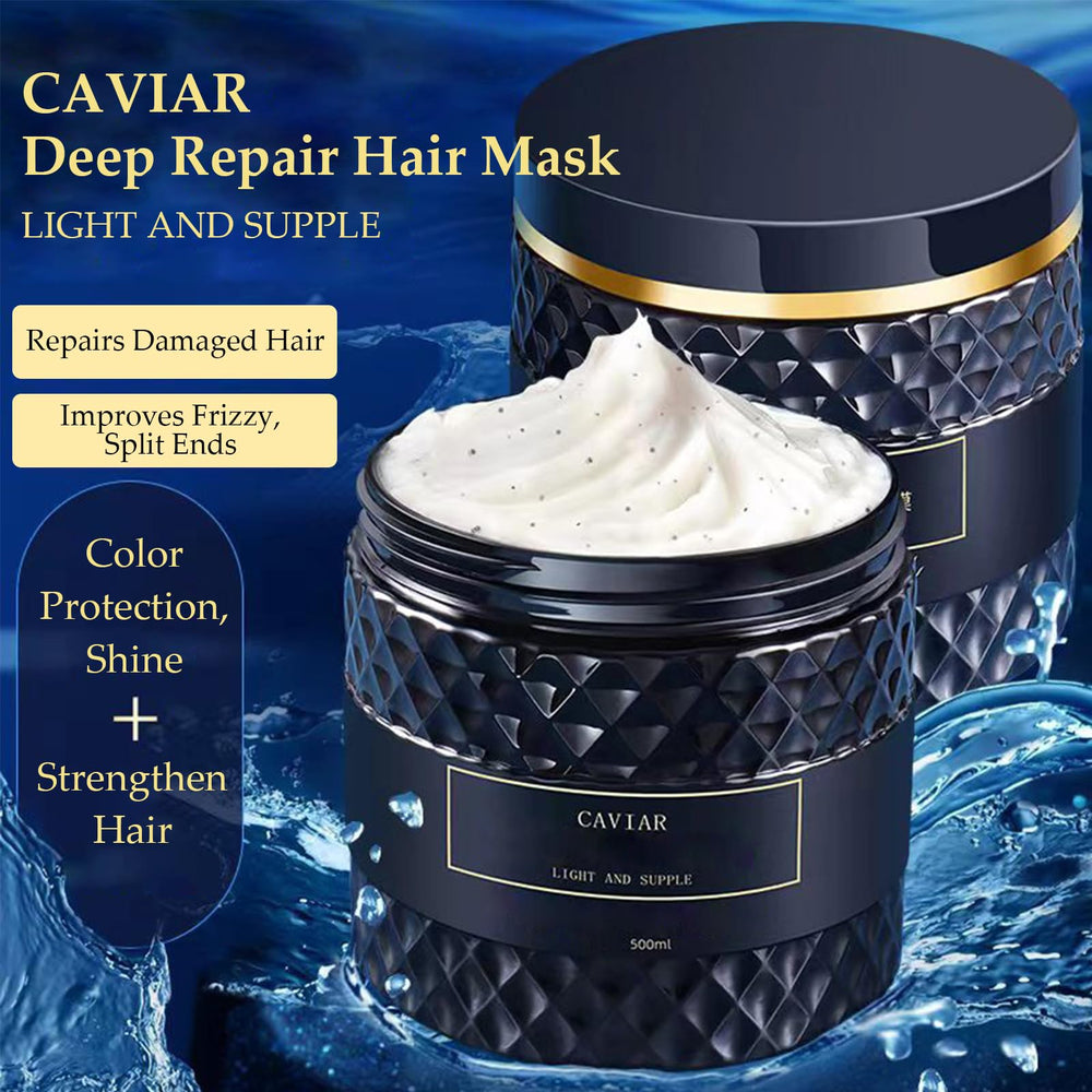 Texture crème soyeuse du masque, cheveux paraissant lisses