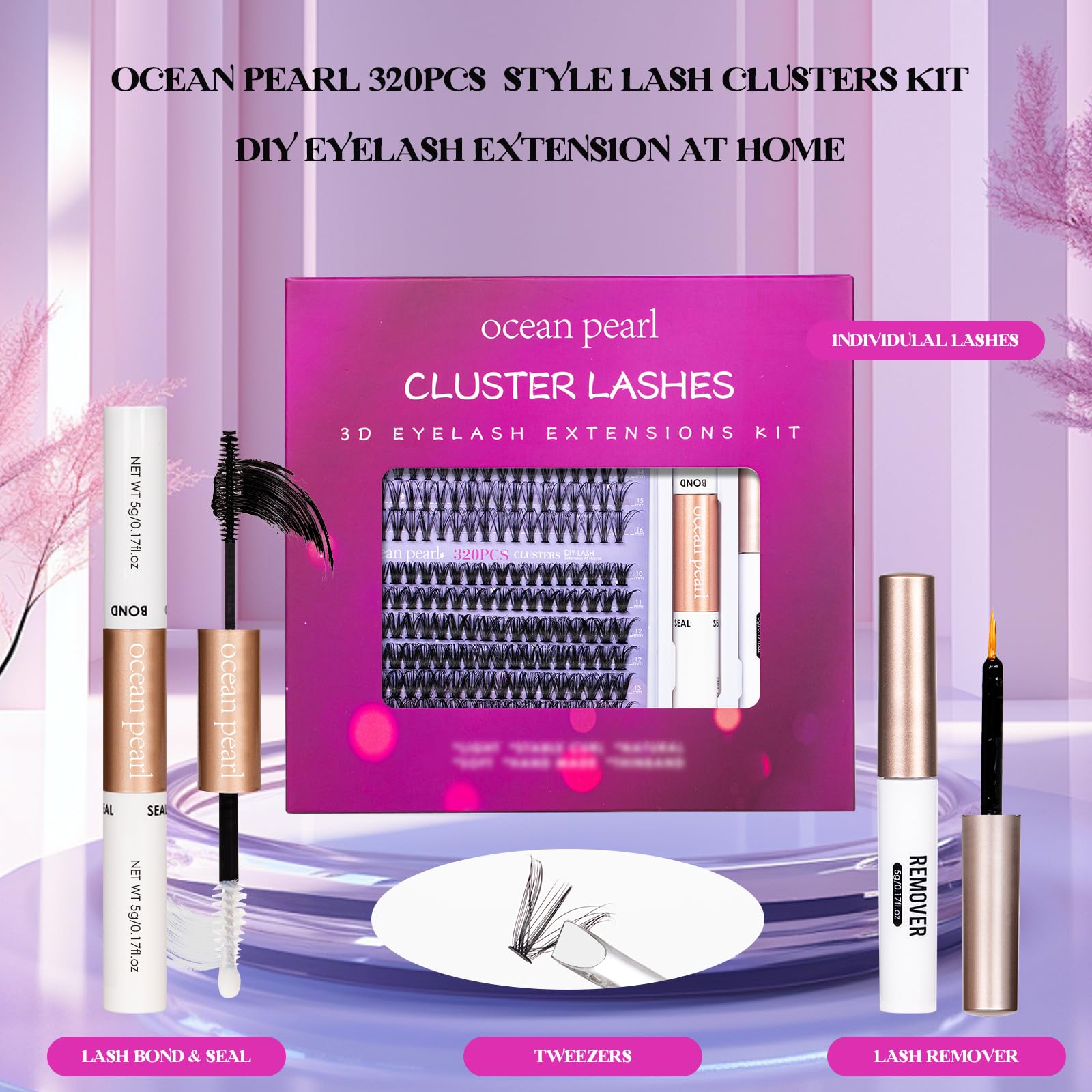 Le kit Ocean Pearl encourage une routine maquillage maison pratique et agréable.