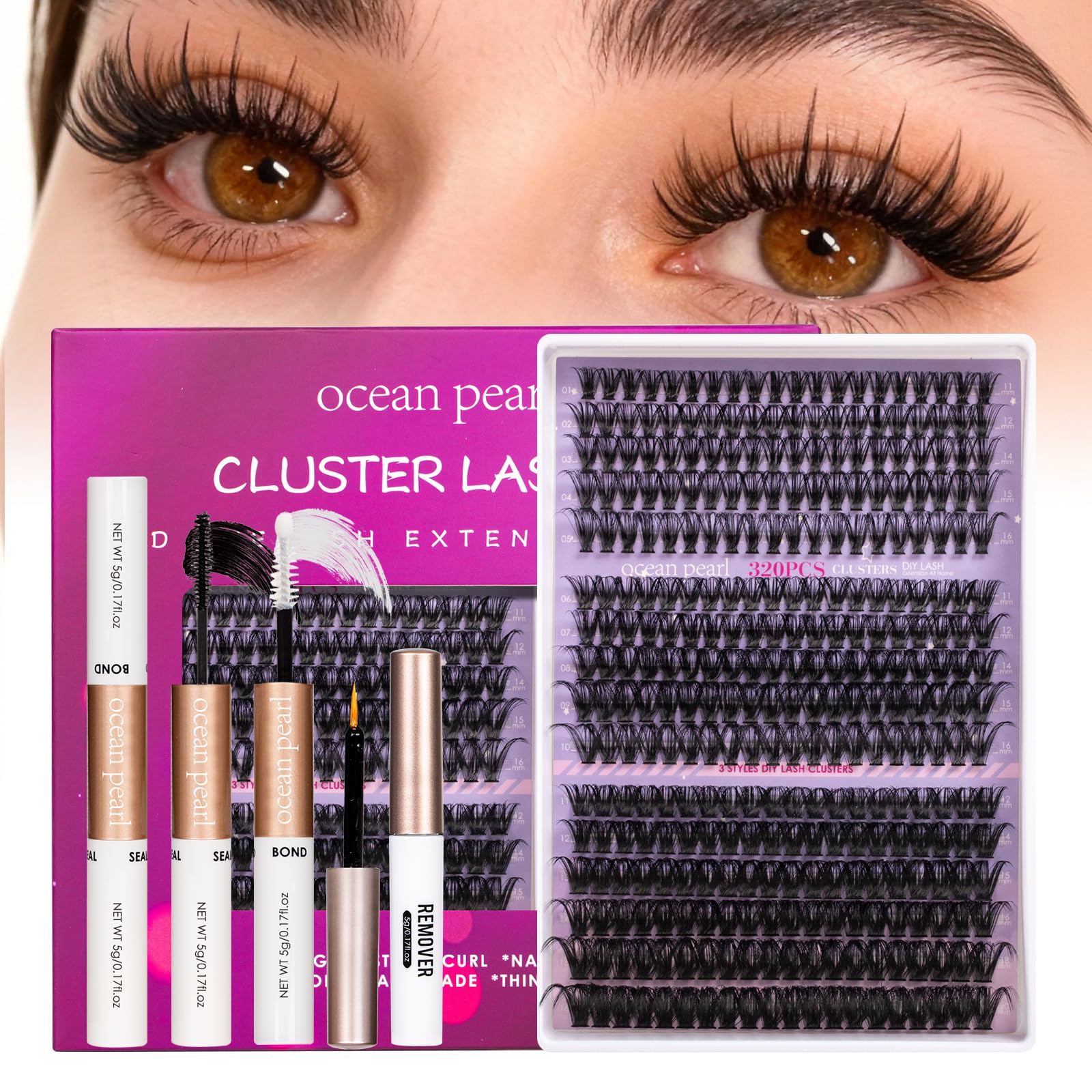 Ocean Pearl – longueurs 11–20 mm pour looks naturels ou intenses.