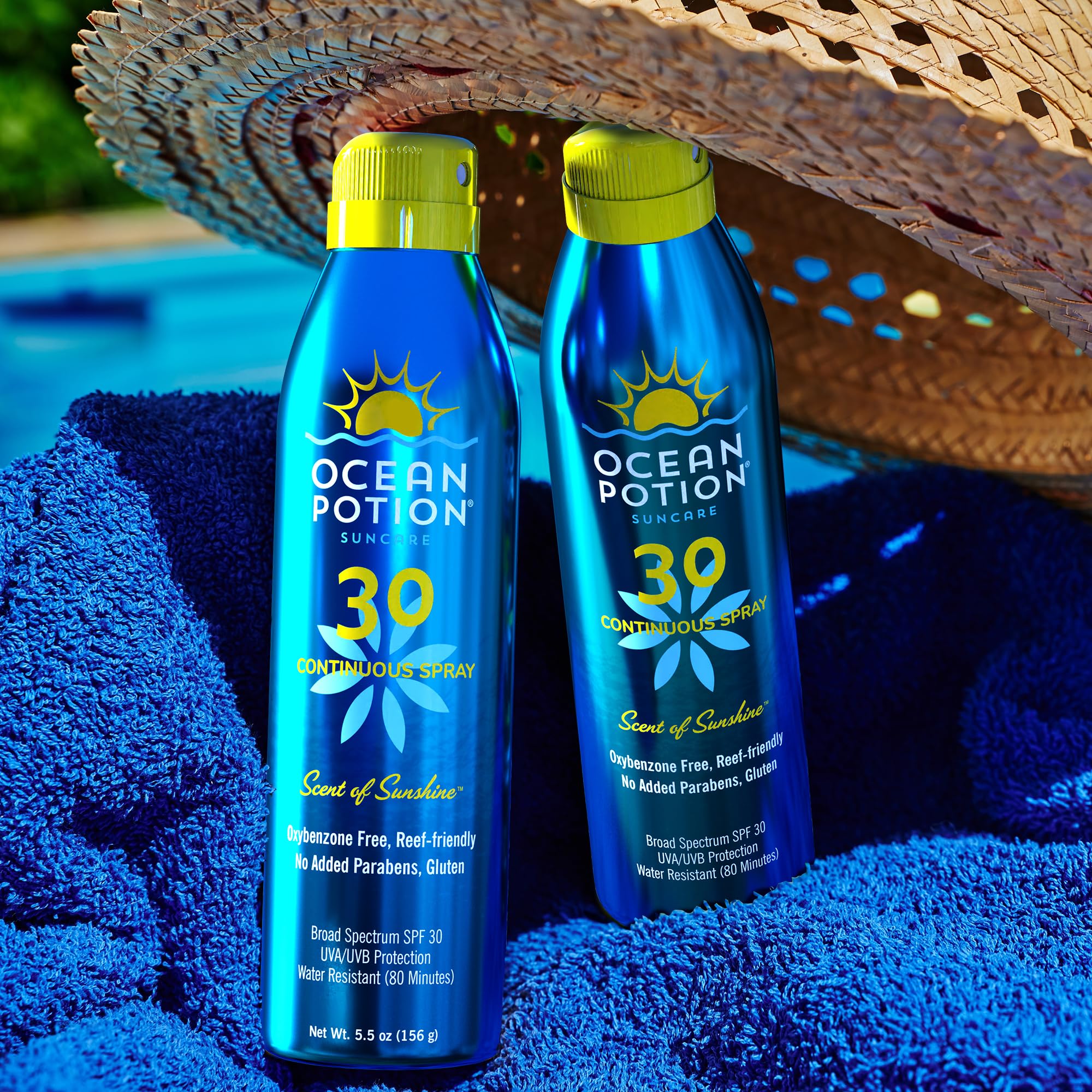 Ocean Potion sans propylène glycol, choix léger pour la peau.