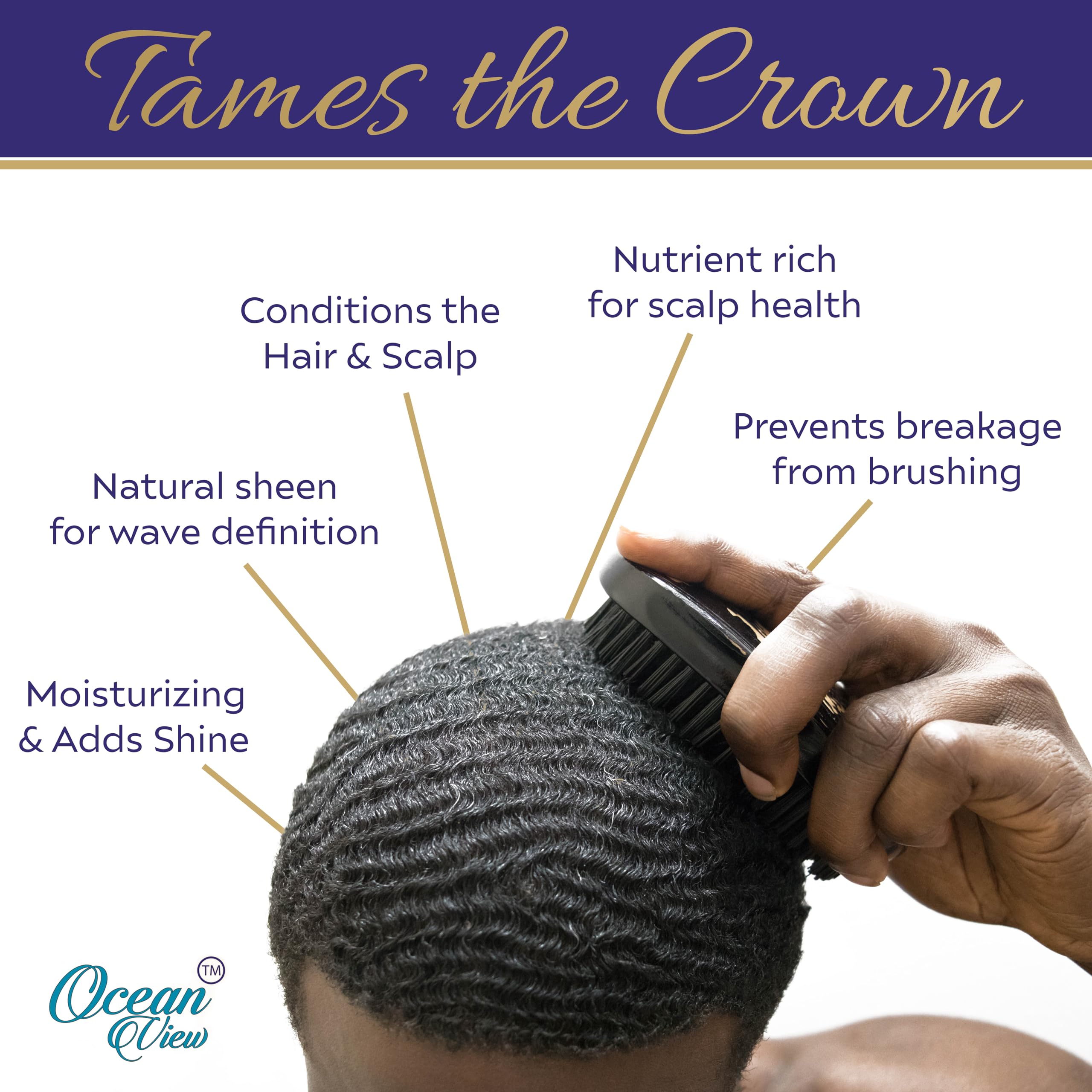 Ocean View Deep Waves Pomade sur les mains, application facile pour démarrer les ondulations.