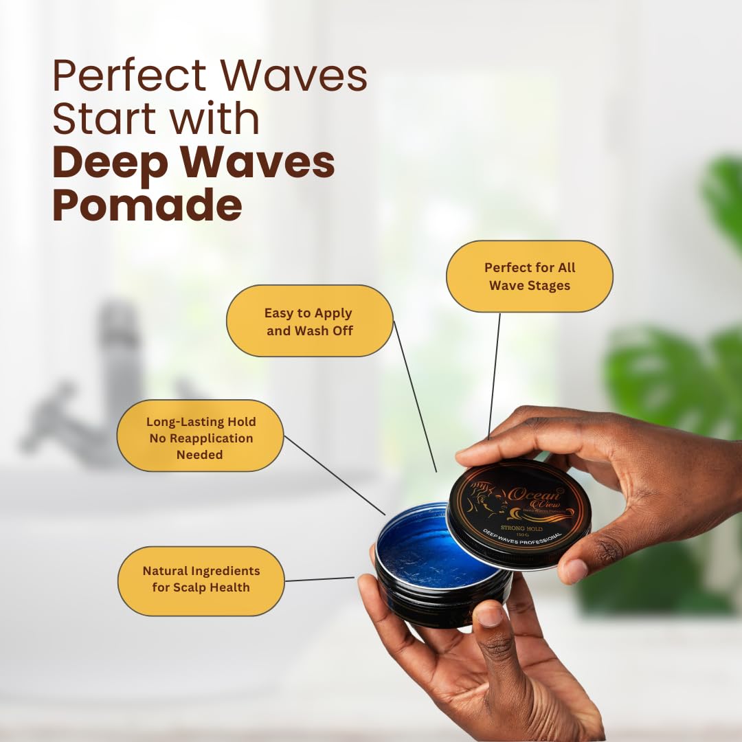 Ocean View Deep Waves Pomade, parfum barbershop: parfum frais et agréable.