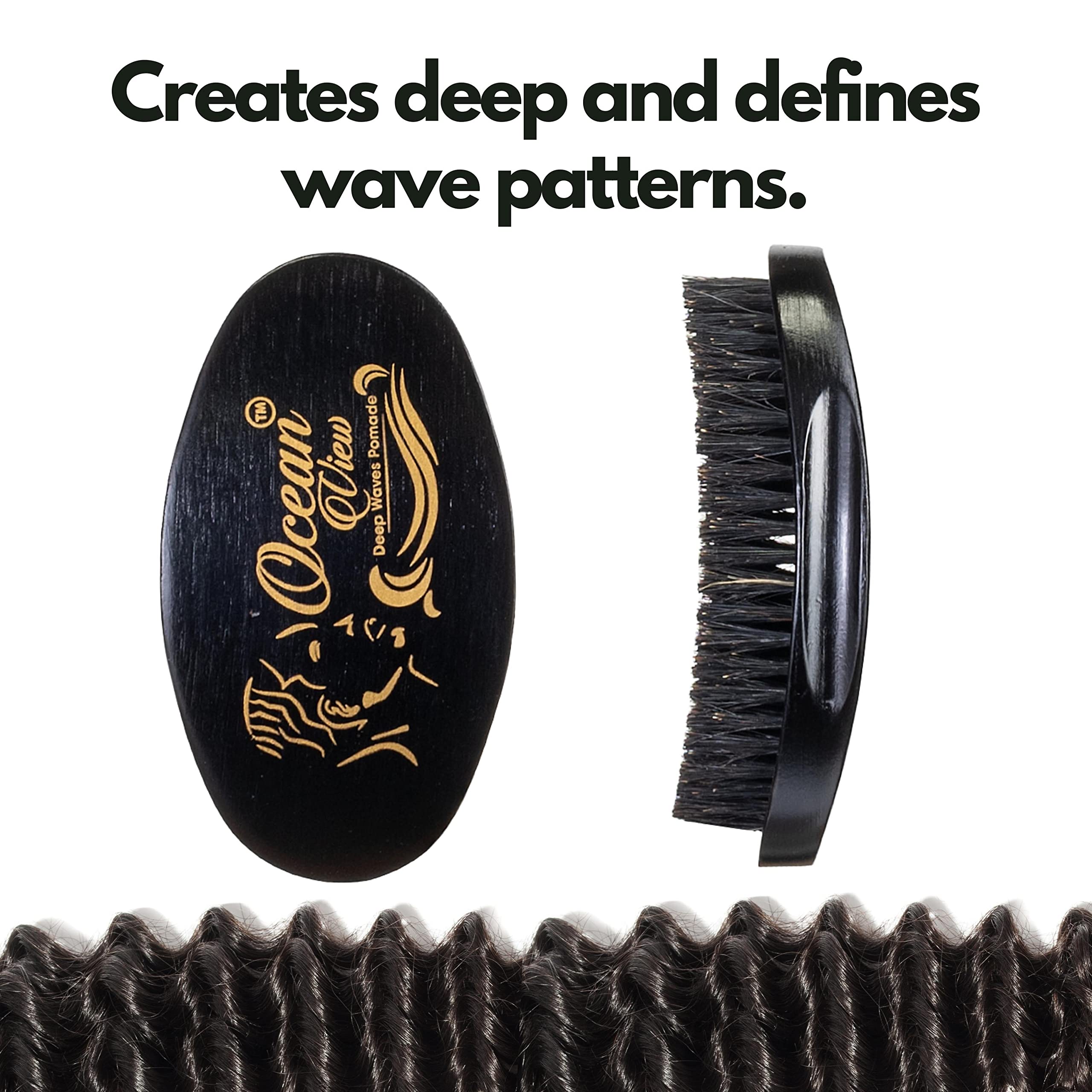 Ocean View Deep Waves Pomade – poils moyens pour un coiffage doux et efficace.