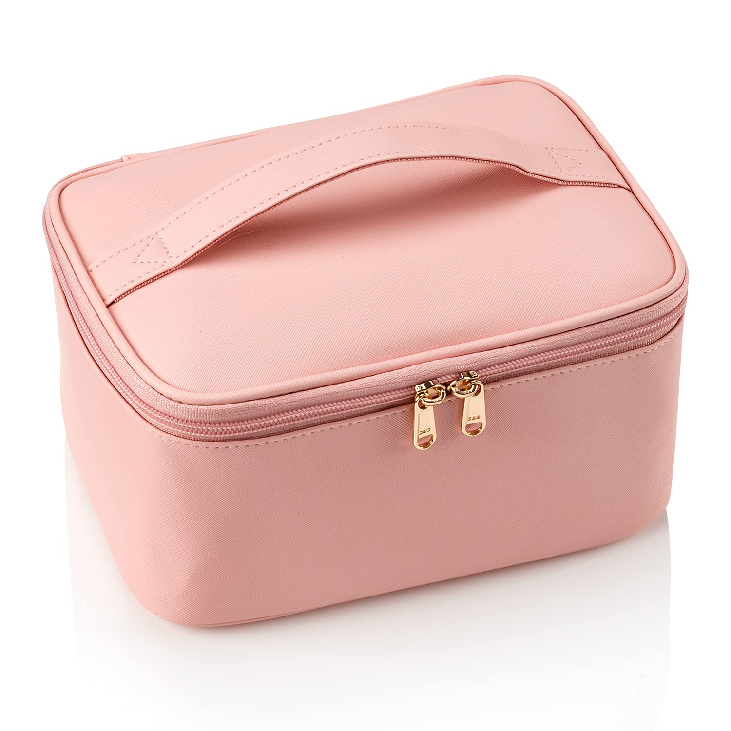 OCHEAL pochette maquillage rose – fermetures à double sens pour un accès rapide