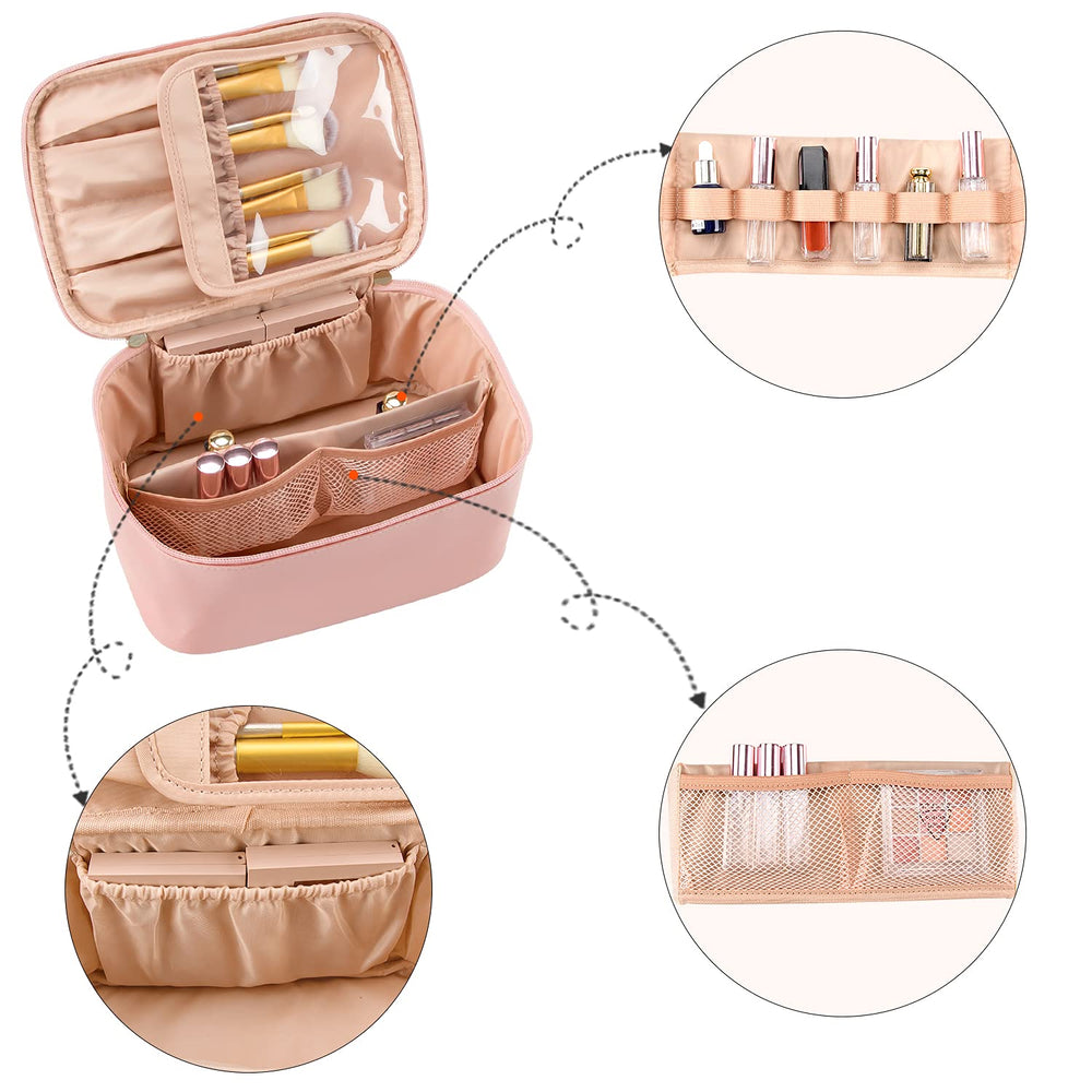 OCHEAL pochette maquillage rose – matériau vegan imperméable assurant durabilité