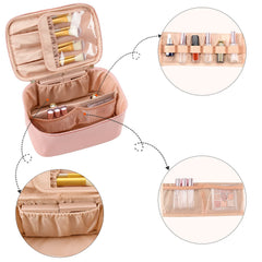 OCHEAL pochette maquillage rose – matériau vegan imperméable assurant durabilité
