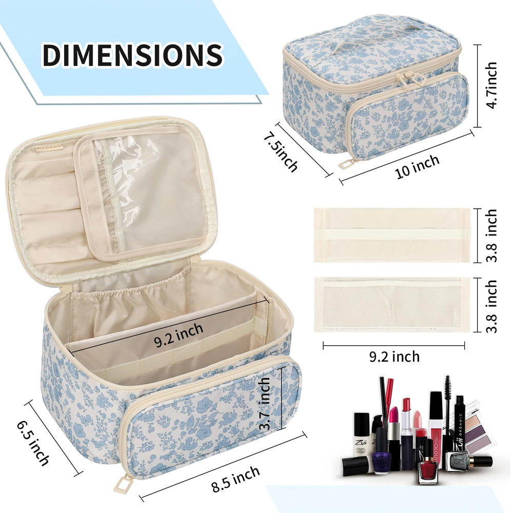 OCHEAL sac-maquillage compartiments-modulables facilitent l'organisation.