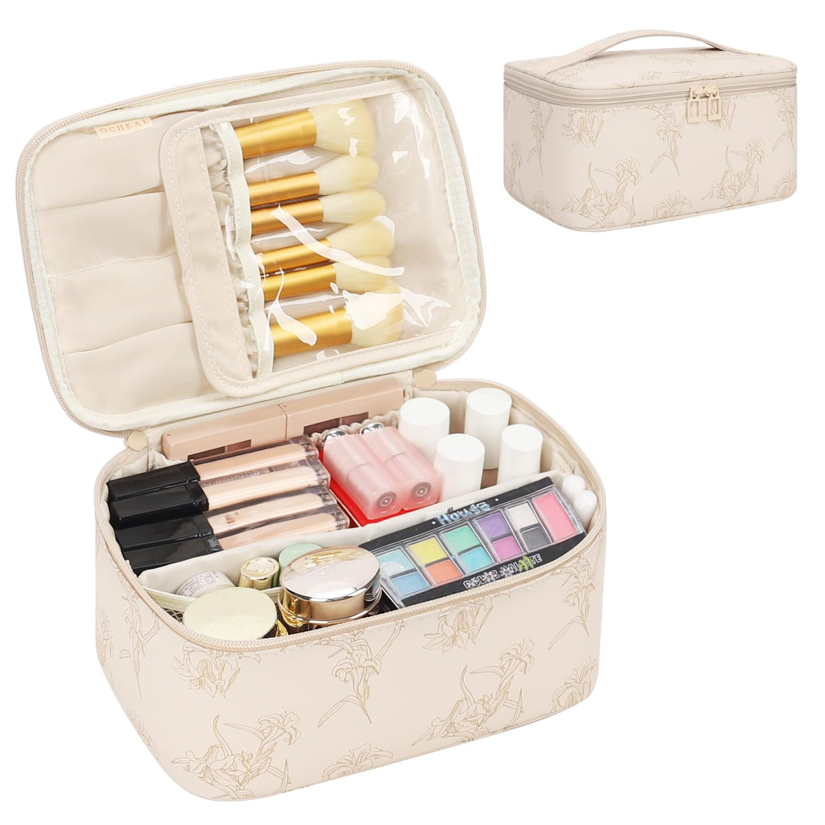 OCHEAL sac-maquillage femme ouverte pour un accès rapide
