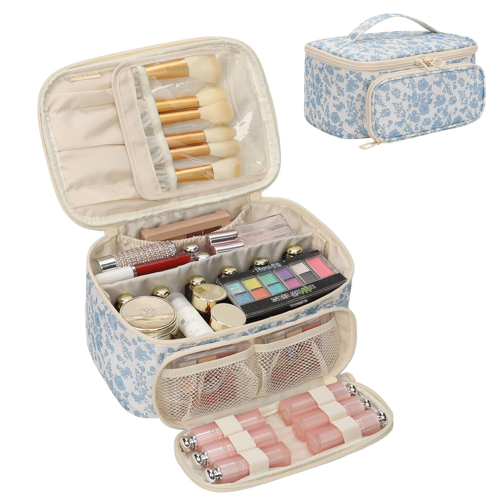 OCHEAL sac-maquillage grand-organisateur, poignée pratique et rangement spacieux.