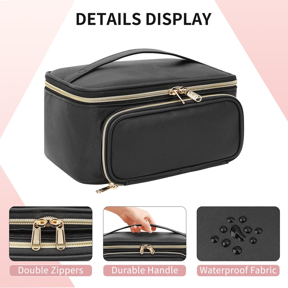 OCHEAL sac-maquillage poches-frontales, rangements additionnels pour petits outils et accessoires.