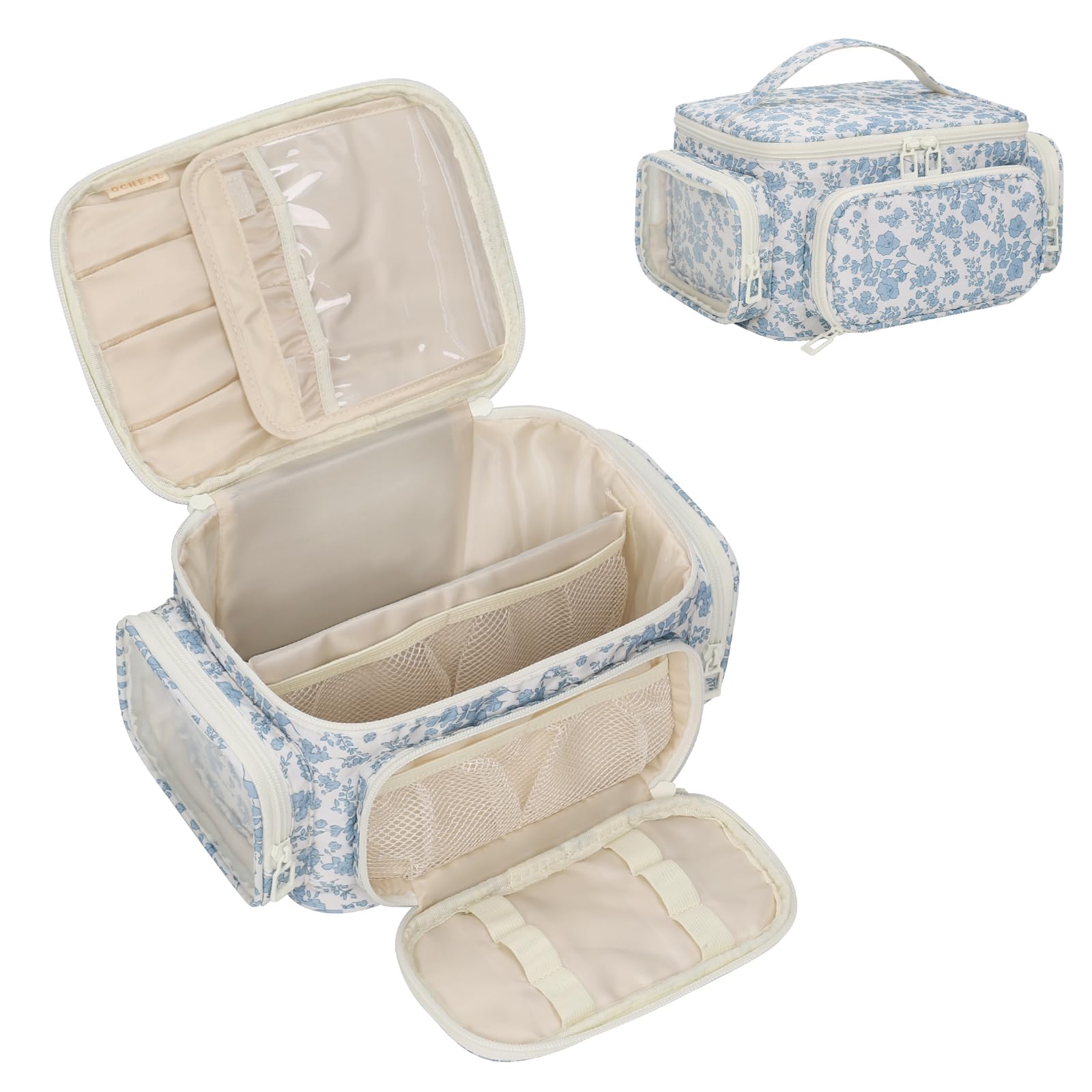 OCHEAL sac maquillage solide et compact idéal pour la valise