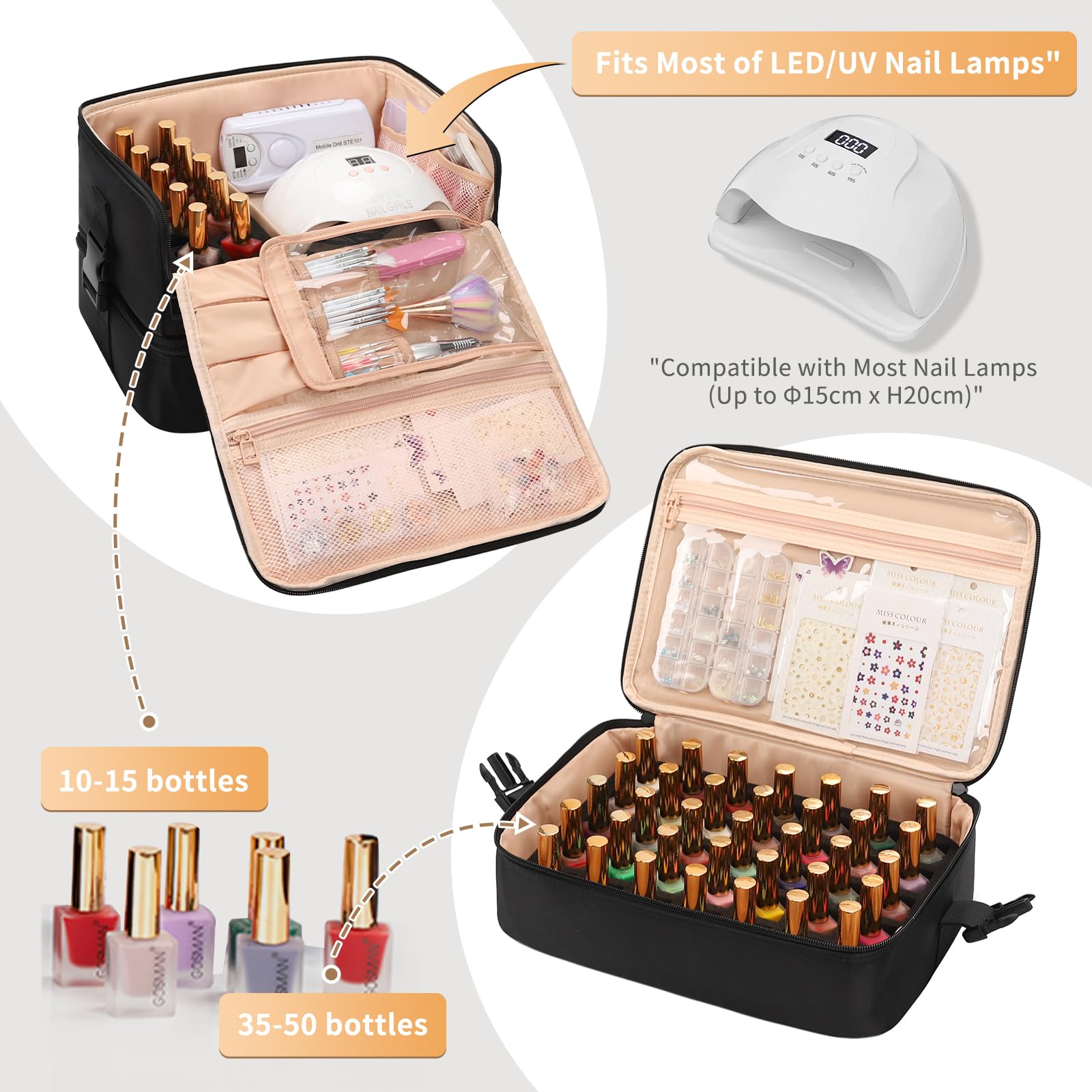 OCHEAL sac vernis double couche pour transporter bouteilles.