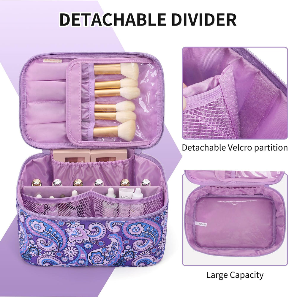OCHEAL Trousse pinceaux compartiment dédié garde les pinceaux propres.
